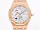 Swiss Clone AP Rotal Oak Dual Time Rose Gold Watch White Dial 41MM (2)_th.jpg